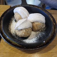 Warm dumplings at Vegan Garden Budapest in Budapest