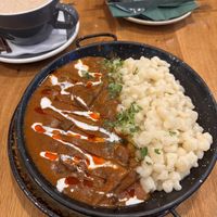 Mushroom paprikash  at Vegan Garden Budapest in Budapest
