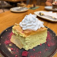 Hungarian cream cake  at Vegan Garden Budapest in Budapest