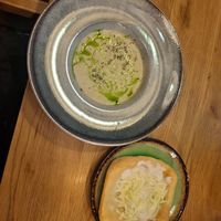 Garlic soup at Vegan Garden Budapest in Budapest