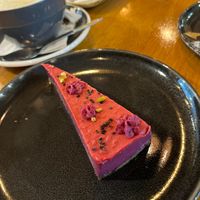 Raspberry-currant cake  at Vegan Garden Budapest in Budapest