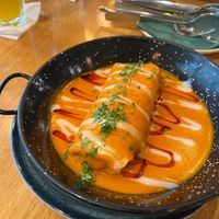Hortobágyi pancake at Vegan Garden Budapest in Budapest