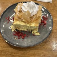 Cream cake  at Vegan Garden Budapest in Budapest