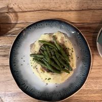 A delicious light meal with beautifully creamy mash  at Vegan Garden Budapest in Budapest