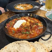 Goulash and lecso  at Vegan Garden Budapest in Budapest