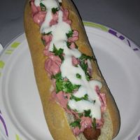 Hotdog at Vegan Garden Budapest in Budapest
