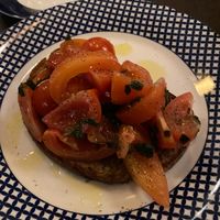 Tomato bruschetta at Carluccio's - Marriott Hotel in North West London