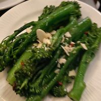 Broccoli with garlic and chilli at Carluccio's - Marriott Hotel in North West London