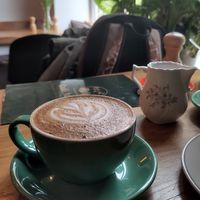 Best foam art I've got in a long time at Atelier Ladencafé - St Johannis in Nuremberg