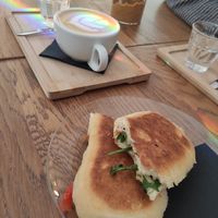 Entrepà de tomàquet, alvocat i rúcula at Fika Coffee in Barcelona