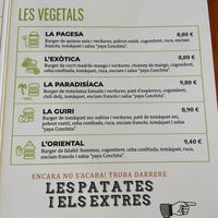 Vegan burgers  at La Tropa in Barcelona