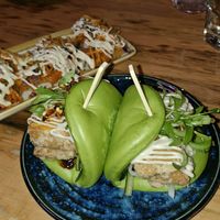 Green tea tofu bao at Hochi Mama in Richmond