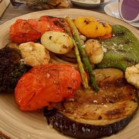 Grilled vegetables at La Antigua in Cordoba