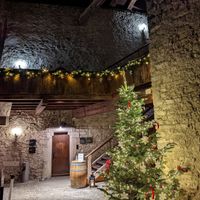 Im Schlossinneren - hier geht es zu den verschiedenen Sälen. at Schlossrestaurant Habsburg  in Habsburg