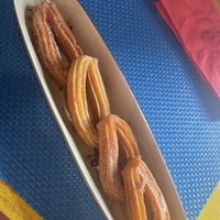 Churros with cinnamon sugar  at La Lupe Cantina in Lanzarote
