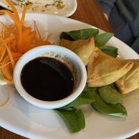 Vegan samosa  at Spice Malabar in Clifton Park