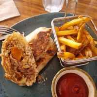 Sweet Potato & Black Bean Burrito at Passion Cafe Playa den Bossa in Ibiza