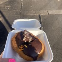 Chocolate orange donut   at Dough Bros in Taunton