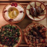 Half of the platter for two. at Bistro Habibi in Prague