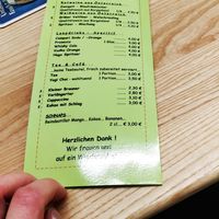 Karte at TREFF – ZUM INDER in Klagenfurt