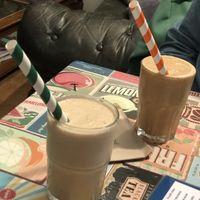 Peanut butter milkshake   at James' Cafe Bistro in Leicester
