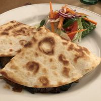 Roast veg quesadilla  at James' Cafe Bistro in Leicester
