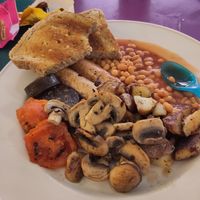 Vegan full English at James' Cafe Bistro in Leicester