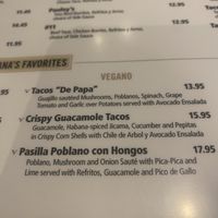 Menu  at Mi Cocina in Dallas