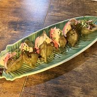 Gyozas con mayonesa vegana  at LaMundi in Cordoba