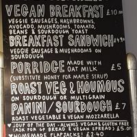Vegan menu at The Staiths Cafe in Gateshead