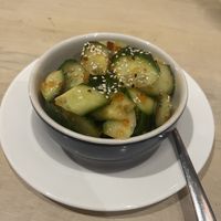 Spicy Asian cucumberr  at La La Noodle in Las Vegas