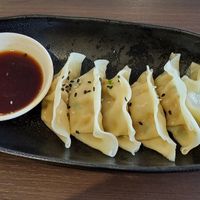 Vegan dumplings at FLOA in Ulm