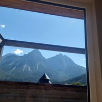 View of the mountains 🏔️ from spa area! at Ox&Ehrlich in Lermoos