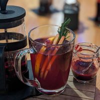 Fruit tea at Pierwszy Stopien in Krakow