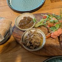 Starter pate & pickles at Pierwszy Stopien in Krakow