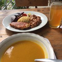 Set lunch at Govinda’s - yum! at Govinda's in Santa Marta