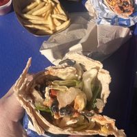 Veggie wrap- side fries   at Disneyland - Galactic Grill in Anaheim