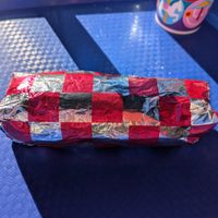 Soy chorizo burrito at Disneyland - Galactic Grill in Anaheim