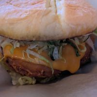 Chicken sandwich at Gnarlys - Swan Dive in Portland