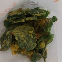 Sweet potato leaves at Gugu Shushu - 菇菇薯薯全素炸物店  in Tainan
