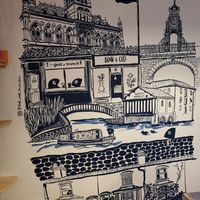 Fab wall art #Veganuary at Garden Social in Chester