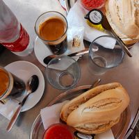 Pan y tomate at Casa Aranda in Malaga