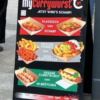 Menu   at My Currywurst in Stuttgart