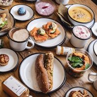 Tasty and healthy foods to take home or eat at the cafe.   at Wild & The Moon - Ave de Champs Elysées in Paris