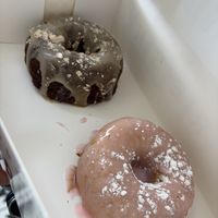 Vegan doughnuts : French Toast & Strawberry shortcake   at Parlor Doughnuts in Fort Walton Beach