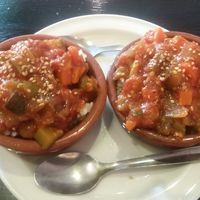 Ratatouille and rice at El Jergon in Granada