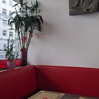 Entryway seating area at BOK Restaurant in Vienna