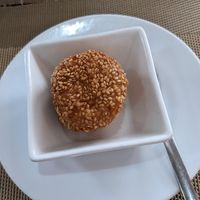 Beanpaste... Dumpling? Mochi-like at BOK Restaurant in Vienna