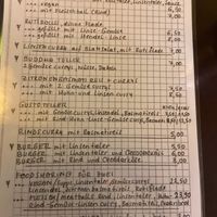 menu (only in german) 23.09.2022 at Grüner Schatten in Vienna