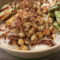 Vegan poké bowl   at Manõ Poké in Scandiano